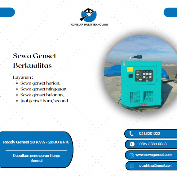 Jasa Sewa Genset Bulanan