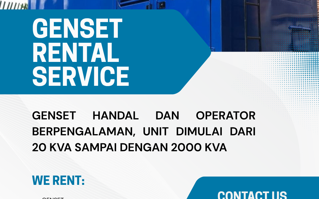rental genset mingguan bogor