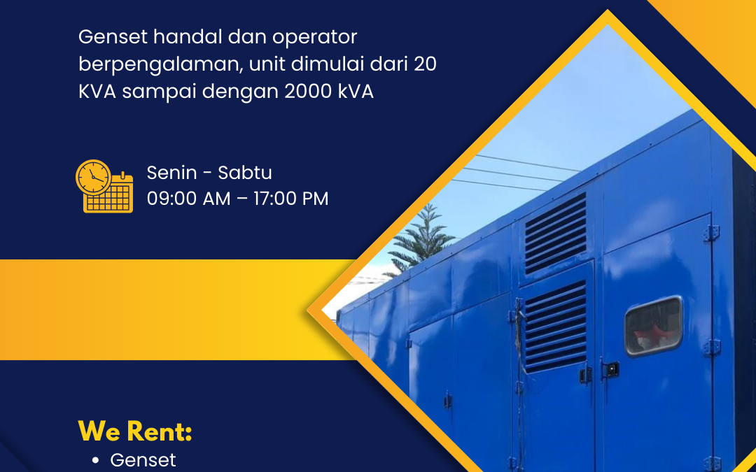 sewa genset bulanan cilegon